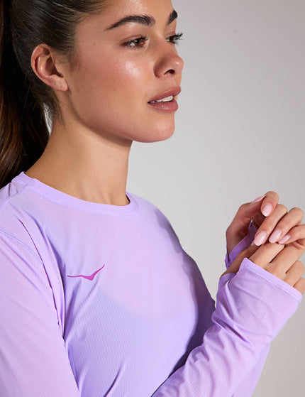 HOKA Airolite Run Long Sleeve - Aster Flowerimage3- The Sports Edit