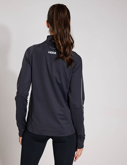 HOKA GlideTech Quarter Zip - Blackimage2- The Sports Edit