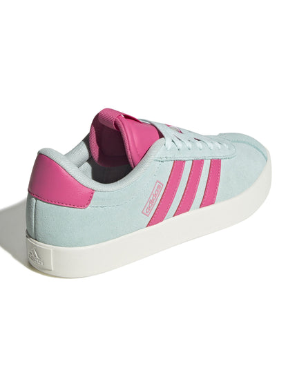 adidas VL Court 3.0 Shoes - Halo Mint/Pulse Magenta/Bliss Pinkimage3- The Sports Edit