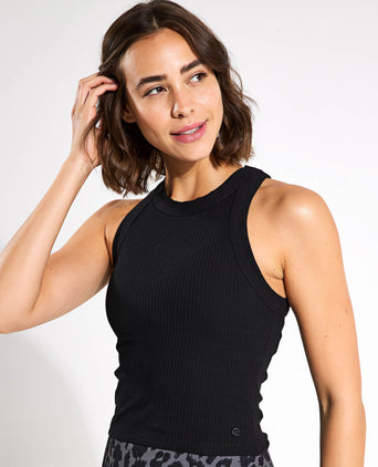 Harmony Tank Top - Black Rib