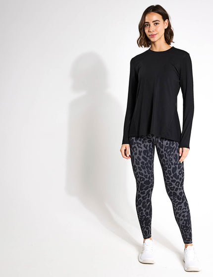 Lilybod Kendall Long Sleeve Top - Blackimage4- The Sports Edit