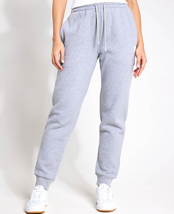Millie Slim Fleece Track Pant - Grey Marl
