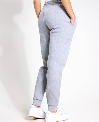 Millie Slim Fleece Track Pant - Grey Marl