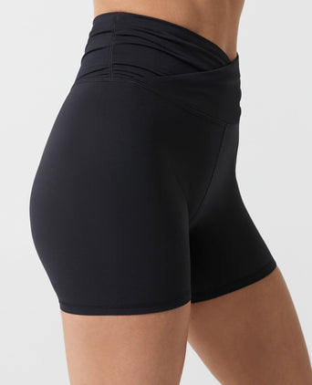 Addison Cloud-Core Wrap Short - Black