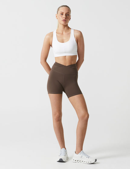 Lilybod Addison Cloud-Core Wrap Short - Coffeeimages5- The Sports Edit