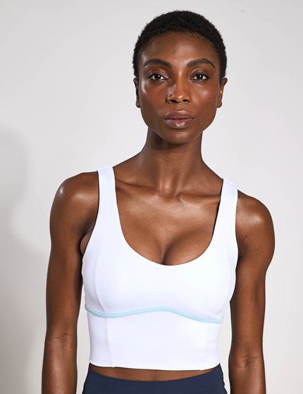 Lilybod Ava Sports Bra - White/Light Blueimages1- The Sports Edit