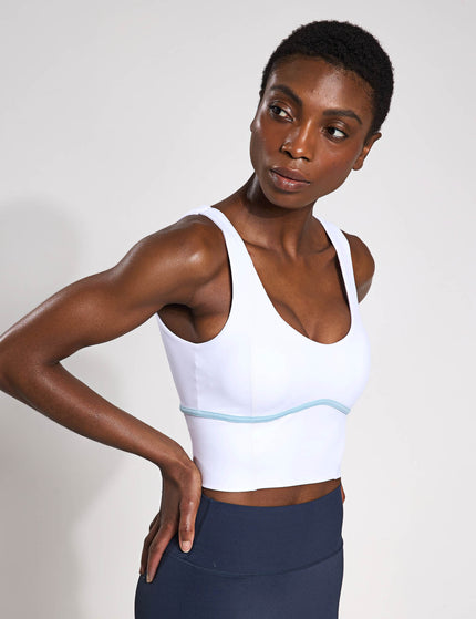 Lilybod Ava Sports Bra - White/Light Blueimages3- The Sports Edit