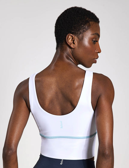 Lilybod Ava Sports Bra - White/Light Blueimages2- The Sports Edit