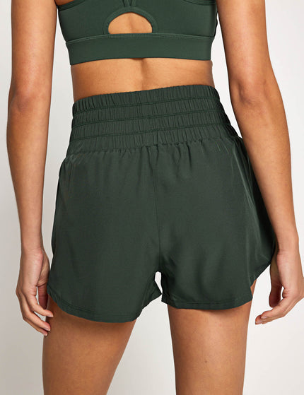 Lilybod Bronte Running Short - Deep Greenimages2- The Sports Edit