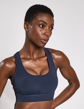 Frankie Cloud-Core Sports Bra - Navy Blue