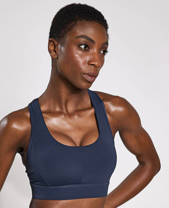 Frankie Cloud-Core Sports Bra - Navy Blue