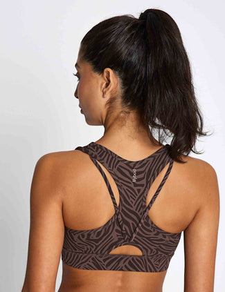 Frankie Cloud-Core Sports Bra Printed - Mousse