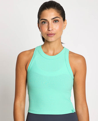 Harmony Ribbed Tank - Teal