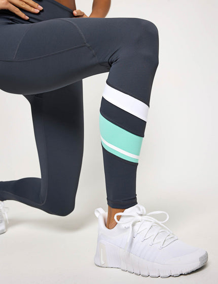 Lilybod Limitless Legging - Charcoal/Tealimage4- The Sports Edit