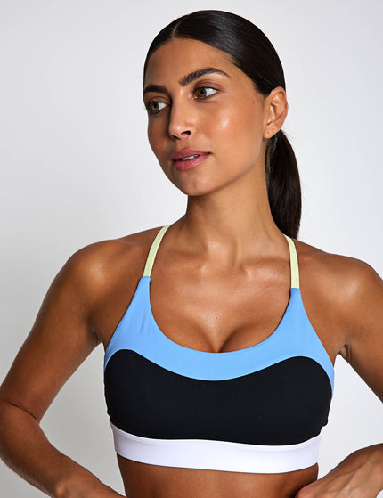 Lilybod Limitless Sports Bra - Black/Azure/Limeimages3- The Sports Edit