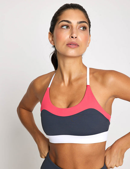 Lilybod Limitless Sports Bra - Charcoal/Coralimages1- The Sports Edit