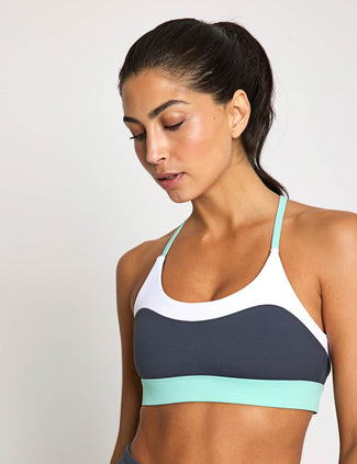 Limitless Sports Bra - Charcoal/Teal