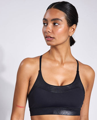 Limit High-Shine Sports Bra - Animal Black