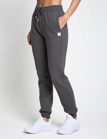 Lilybod Millie Slim Fleece Track Pant - Charcoalimages3- The Sports Edit