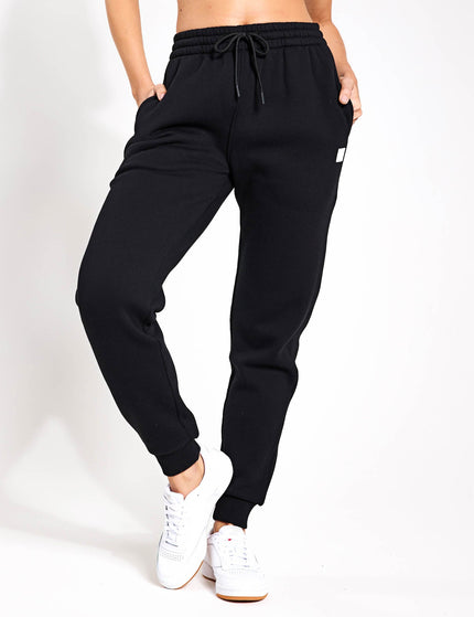 Lilybod Millie Slim Fleece Track Pant - Blackimage1- The Sports Edit