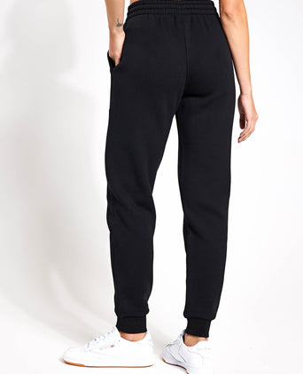 Millie Slim Fleece Track Pant - Black