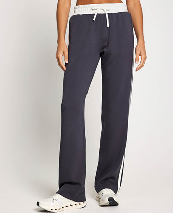 Nikki Wide Leg Jogger - Charcoal