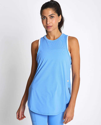 Zela Tank Top - Azure Blue