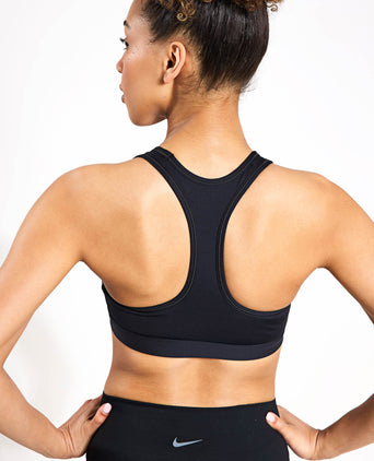 Swoosh Medium Support Bra - Black/White