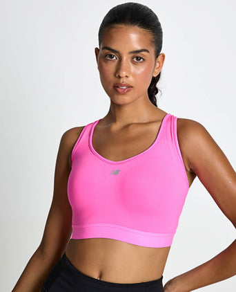 NB Essential Run Bra - Pink Heat
