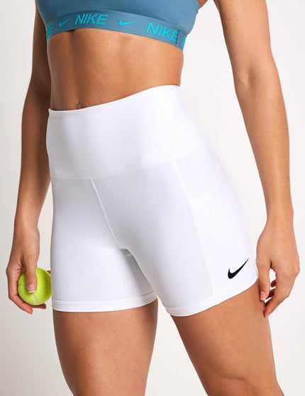 Nike NikeCourt Dri-FIT Tennis Shorts with Pockets - White/Blackimage1- The Sports Edit
