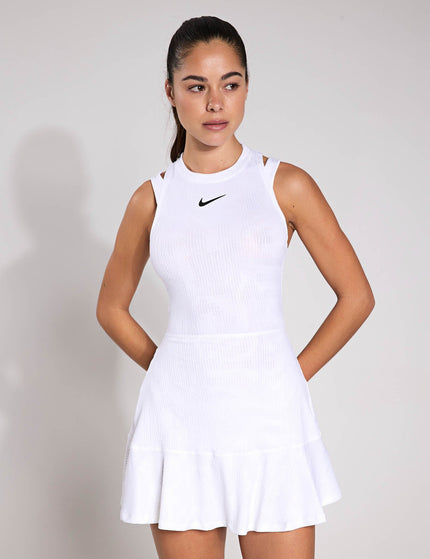Nike NikeCourt Slam Dri-FIT Tennis Dress - White/Blackimage1- The Sports Edit