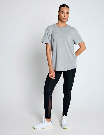 Nike One Relaxed Dri-FIT Short-Sleeve Top - Smoke Grey/Heatherimages5- The Sports Edit