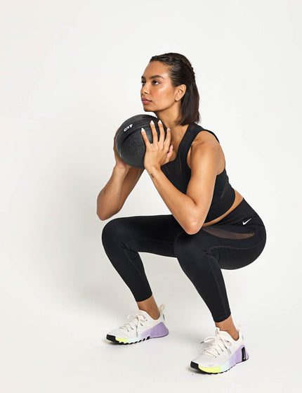 Nike Pro Sculpt High Waisted Full-Length Leggings - Black/Whiteimage6- The Sports Edit