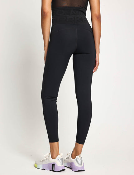 Nike Pro Sculpt High Waisted Full-Length Leggings - Black/Whiteimage2- The Sports Edit