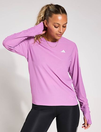 adidas Own The Run Long Sleeve Top - Preloved Purpleimage1- The Sports Edit