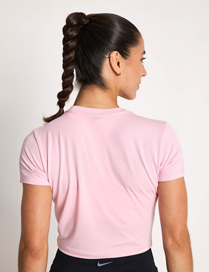 Nike Sportswear Chill Knit Cropped T-Shirt - Medium Soft Pink/Sailimage2- The Sports Edit