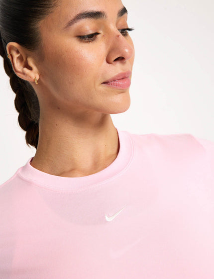 Nike Sportswear Chill Knit Cropped T-Shirt - Medium Soft Pink/Sailimage3- The Sports Edit