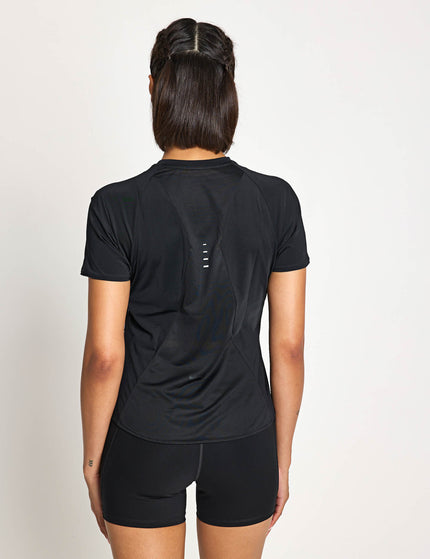 Nike Swift Dri-FIT Short-Sleeve Running Top - Black/Reflective Silverimages2- The Sports Edit