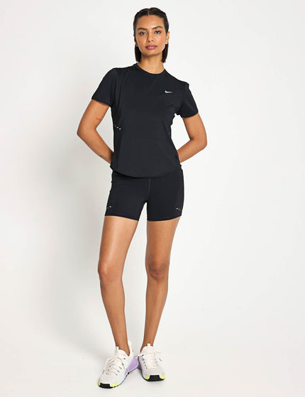 Nike Swift High Waisted 4" Tight Running Shorts - Black/Reflective Silverimage4- The Sports Edit