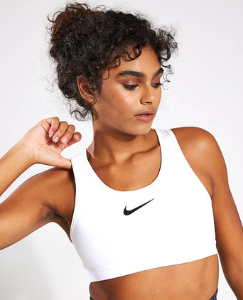 Swoosh High Support Bra - White/Black