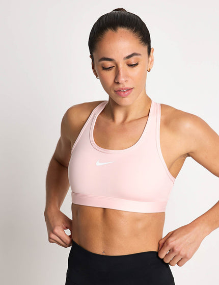 Nike Swoosh Medium Support Bra - Atmosphere/Whiteimage7- The Sports Edit