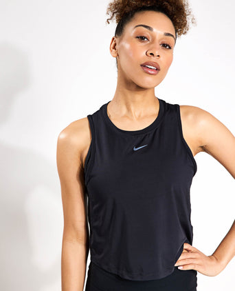 One Classic Dri-FIT Cropped Tank Top - Black