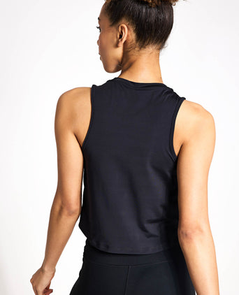 One Classic Dri-FIT Cropped Tank Top - Black