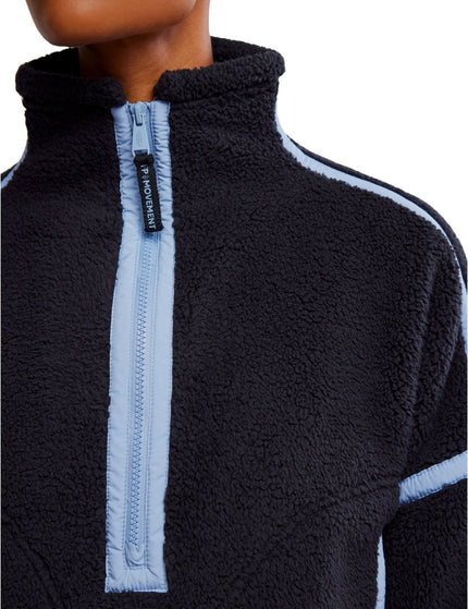 FP Movement Mountain High 1/2 Zip Fleece - Black/Blue Grey Comboimage3- The Sports Edit