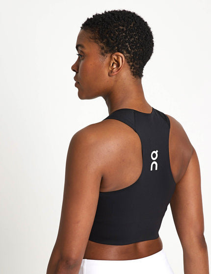 ON Running Court Crop Top - Blackimage3- The Sports Edit