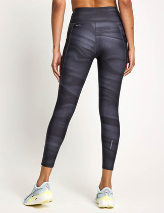 Run Velocity Print Tights - Black