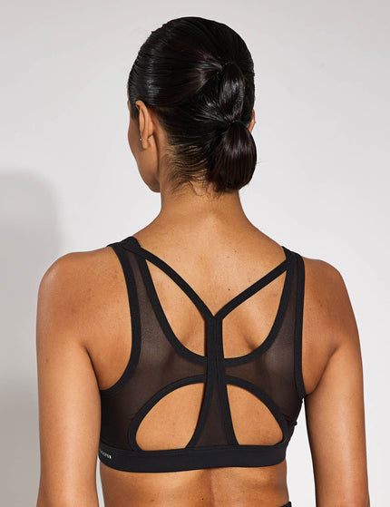 PUMA 4Keeps Cloudspun Bra - Blackimage1- The Sports Edit