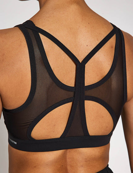 PUMA 4Keeps Cloudspun Bra - Blackimage3- The Sports Edit