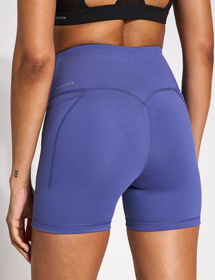 PUMA Cloudspun High Waisted 5" Tight Shorts - Blue Crystalimage2- The Sports Edit