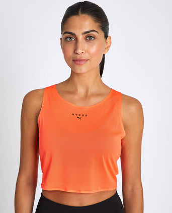 Puma x Hyrox Ultraspun Crop Tank - Glowing Red